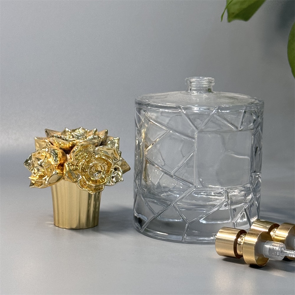 Gold rose perfume cap